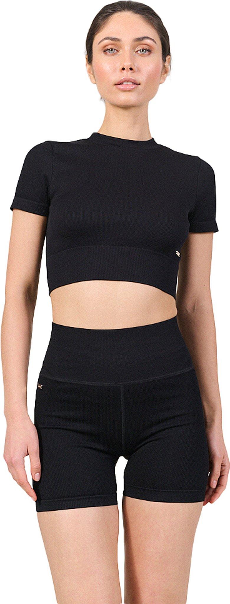 Product gallery image number 2 for product Luna Rib Cropped Shortsleeve Top - Women's