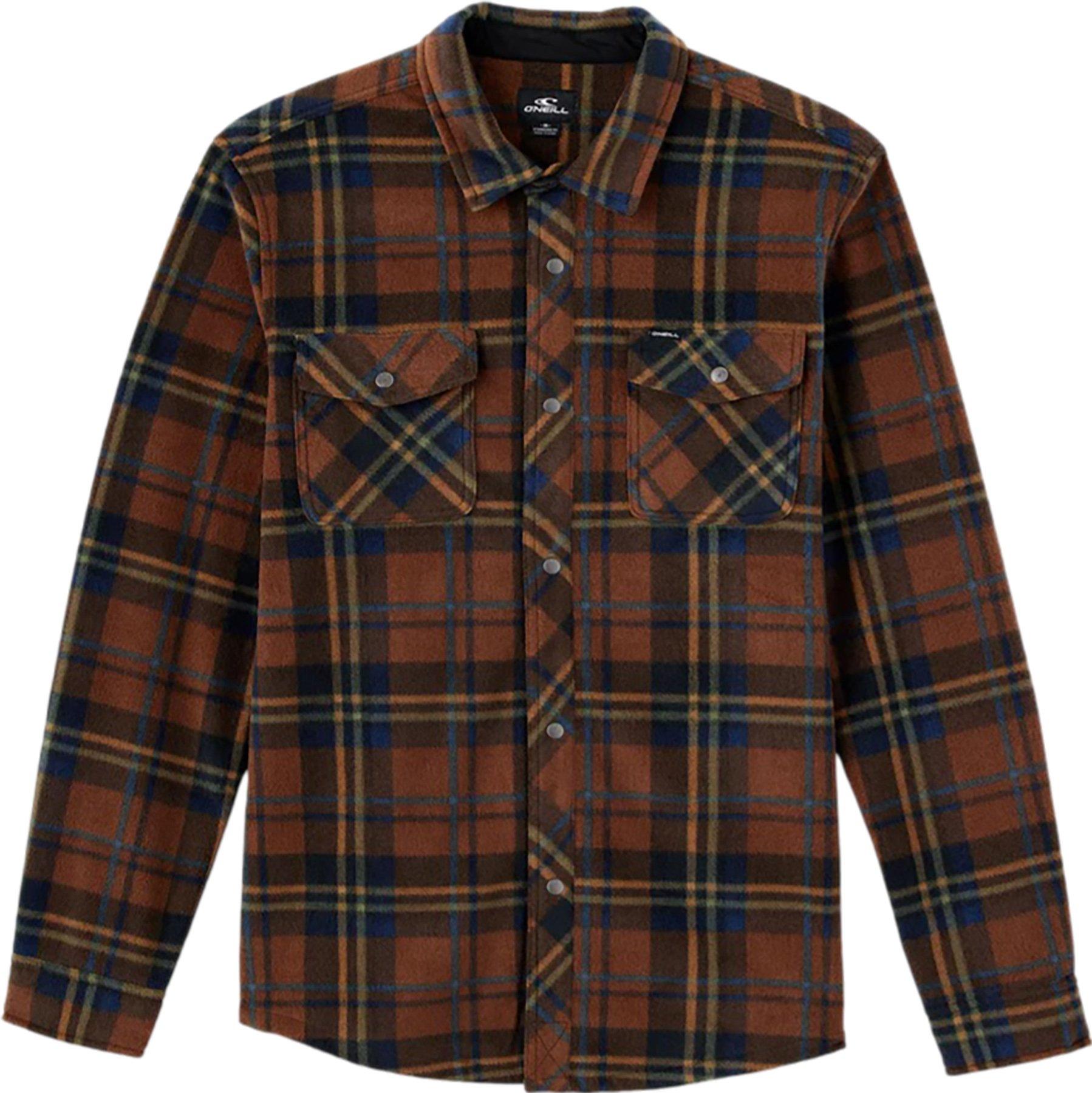 Product image for Glacier Plaid Superfleece Long Sleeve Shirt - Boys