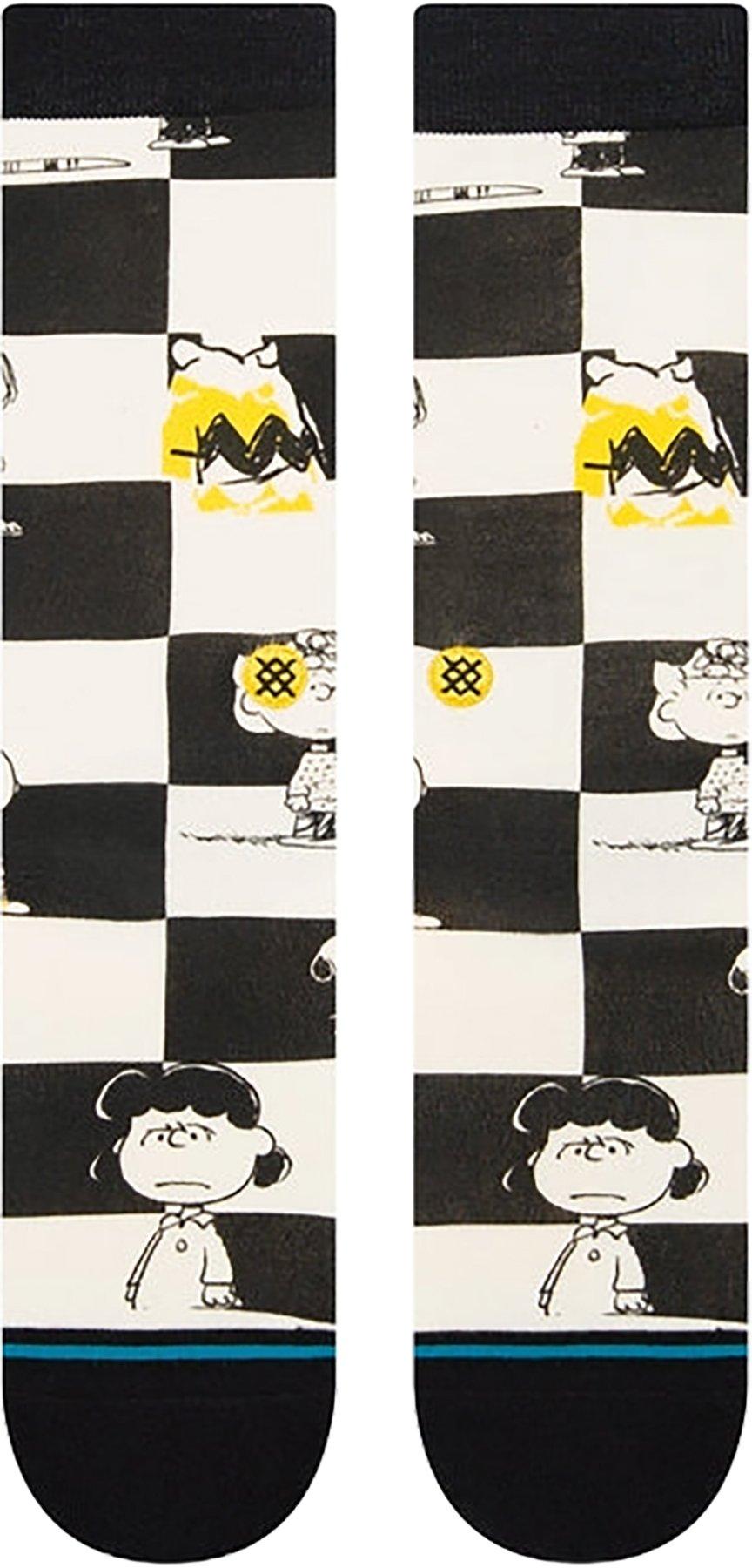 Numéro de l'image de la galerie de produits 3 pour le produit Chaussettes mi-mollet à carreaux Peanuts X Stance - Homme