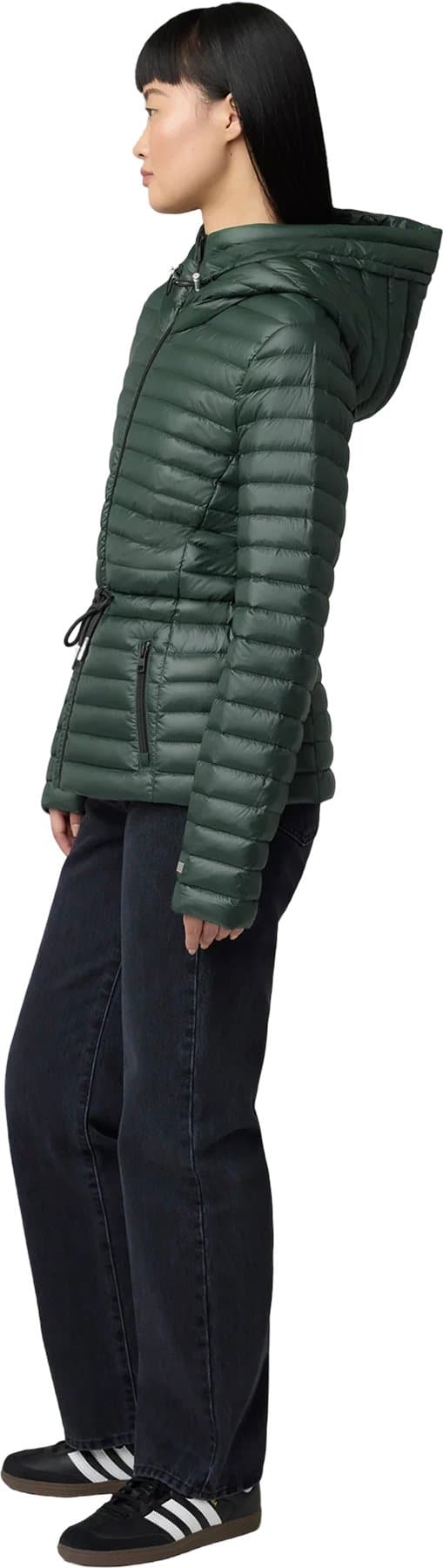 Product gallery image number 4 for product Ayleen Sustainable Slim-Fit Ultra-Lightweight Down Jacket with Hood - Women's