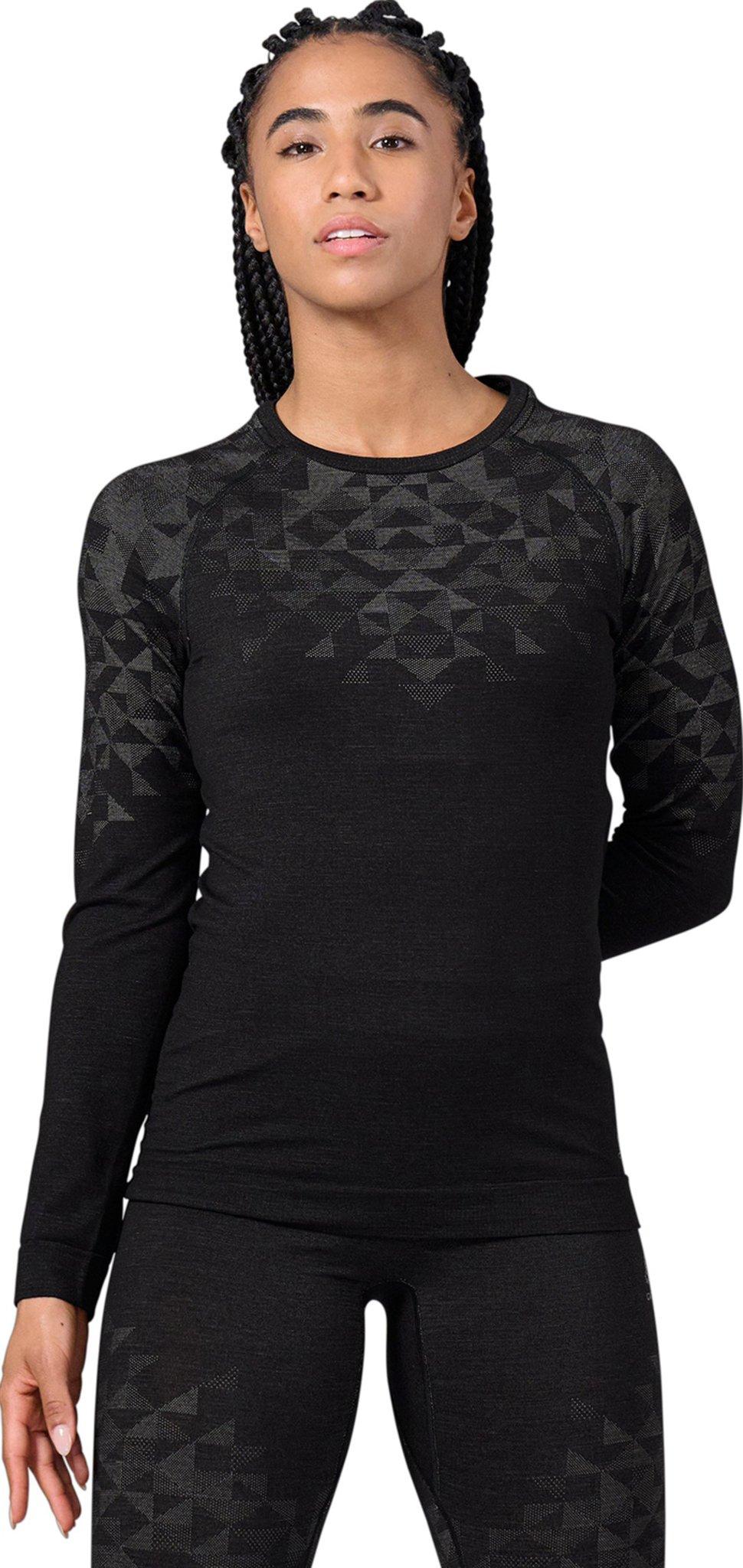 Product gallery image number 3 for product Kinship Performance Wool Warm Long Sleeve Crew Neck Base Layer Top - Women's