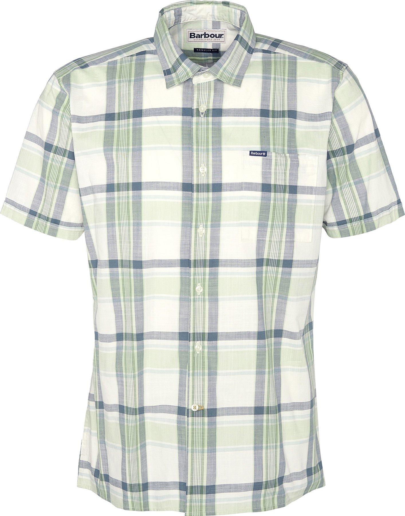 Product image for Rosewell Regular Short Sleeve Checked Summer Shirt - Men's