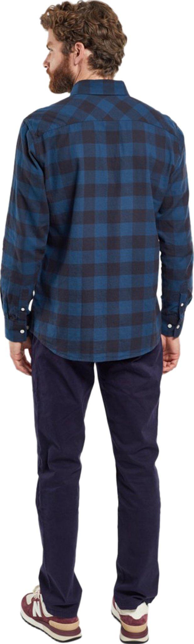 Product gallery image number 5 for product Shirt Straight with Button-Down Collar and Faded Checks - Men's