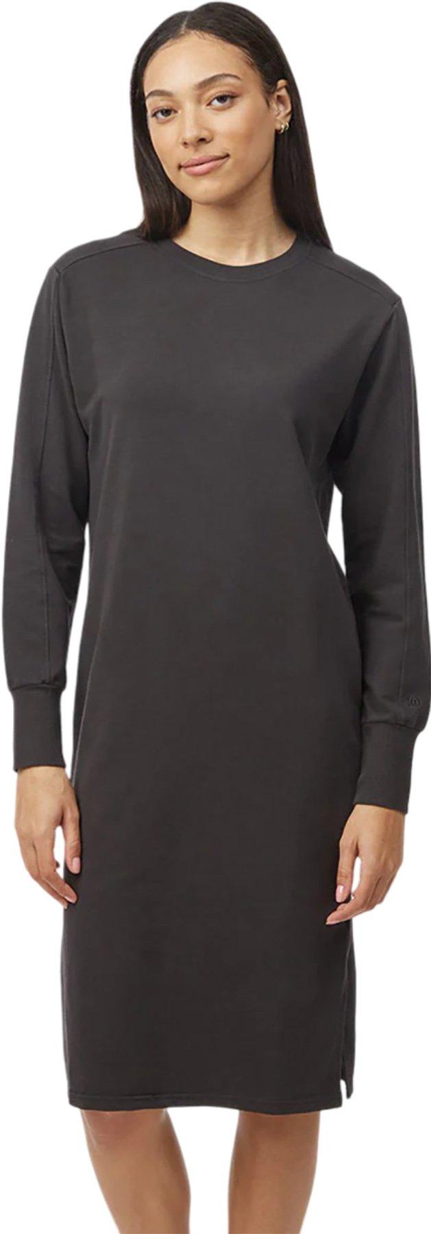 Product image for French Terry Long Sleeve Crew Neck Dress - Women's