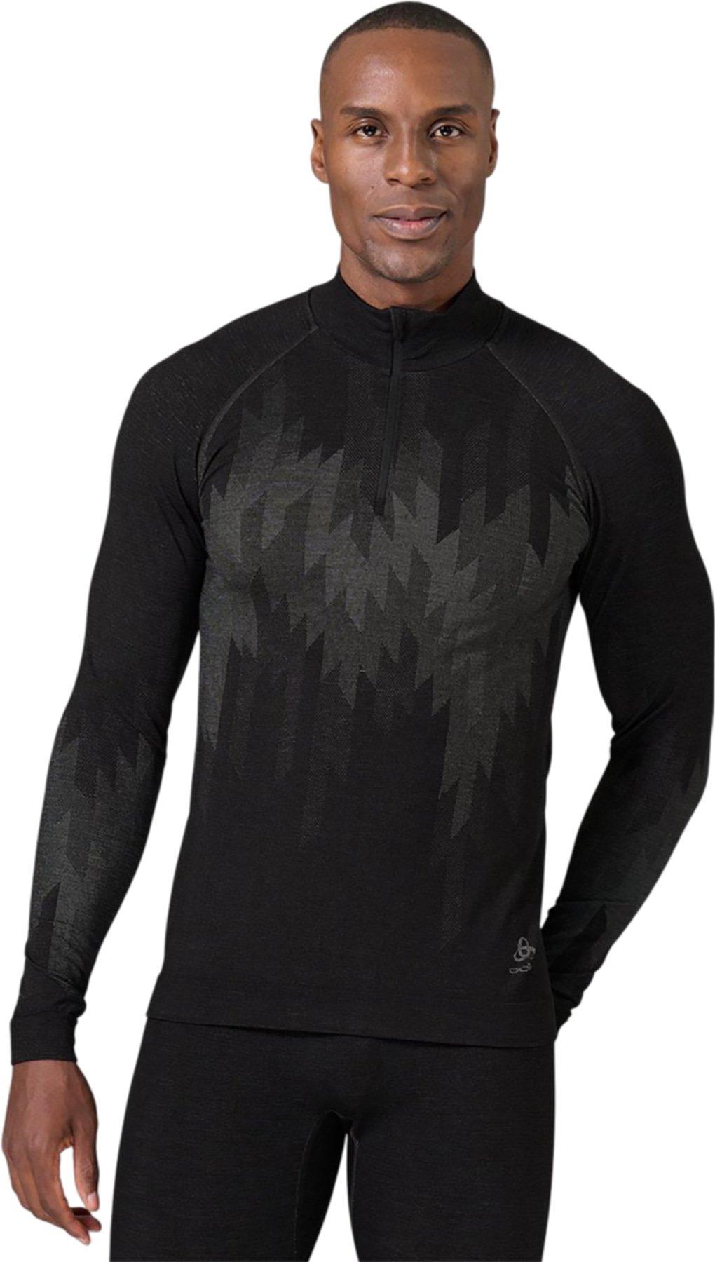 Product gallery image number 4 for product Kinship Performance Wool 200 Half Zip Long Sleeve Base Layer Top - Men's