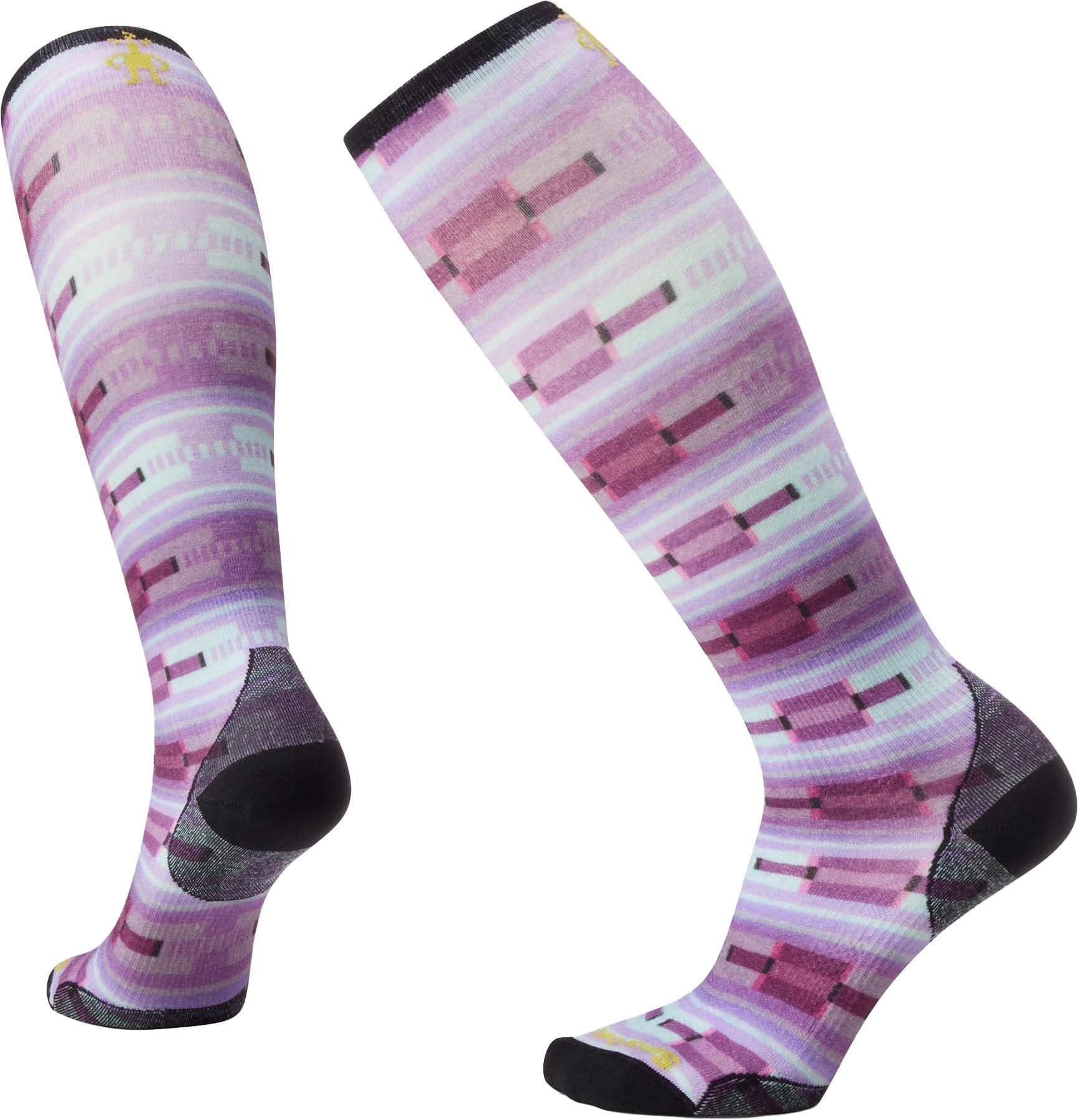 Product gallery image number 1 for product Ski Zero Cushion Flirt with Me Print OTC Socks - Women’s