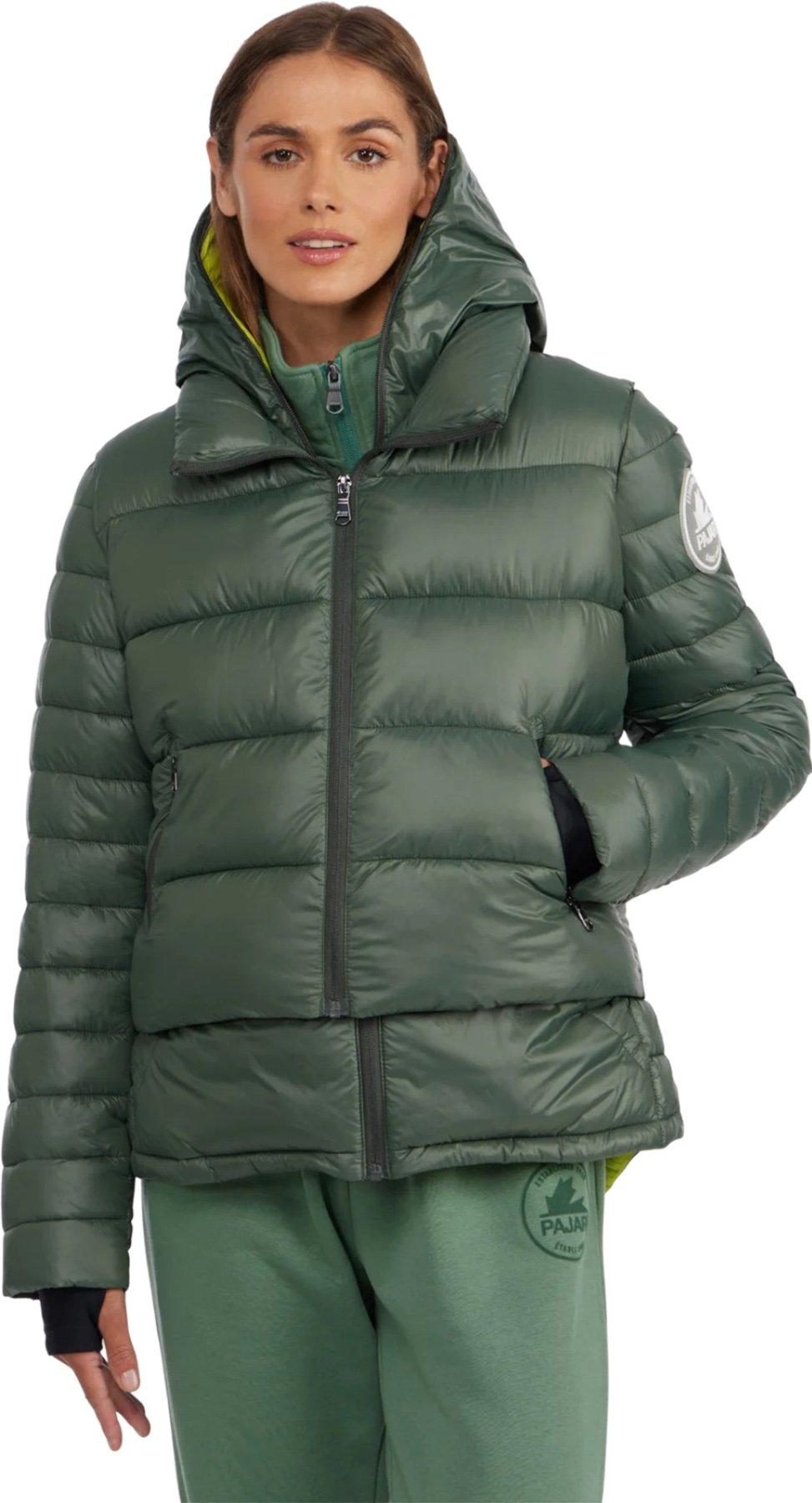 Image de produit pour Manteau matelassé léger et compressible 3-en-1 avec capuchon fixe Vela - Femme