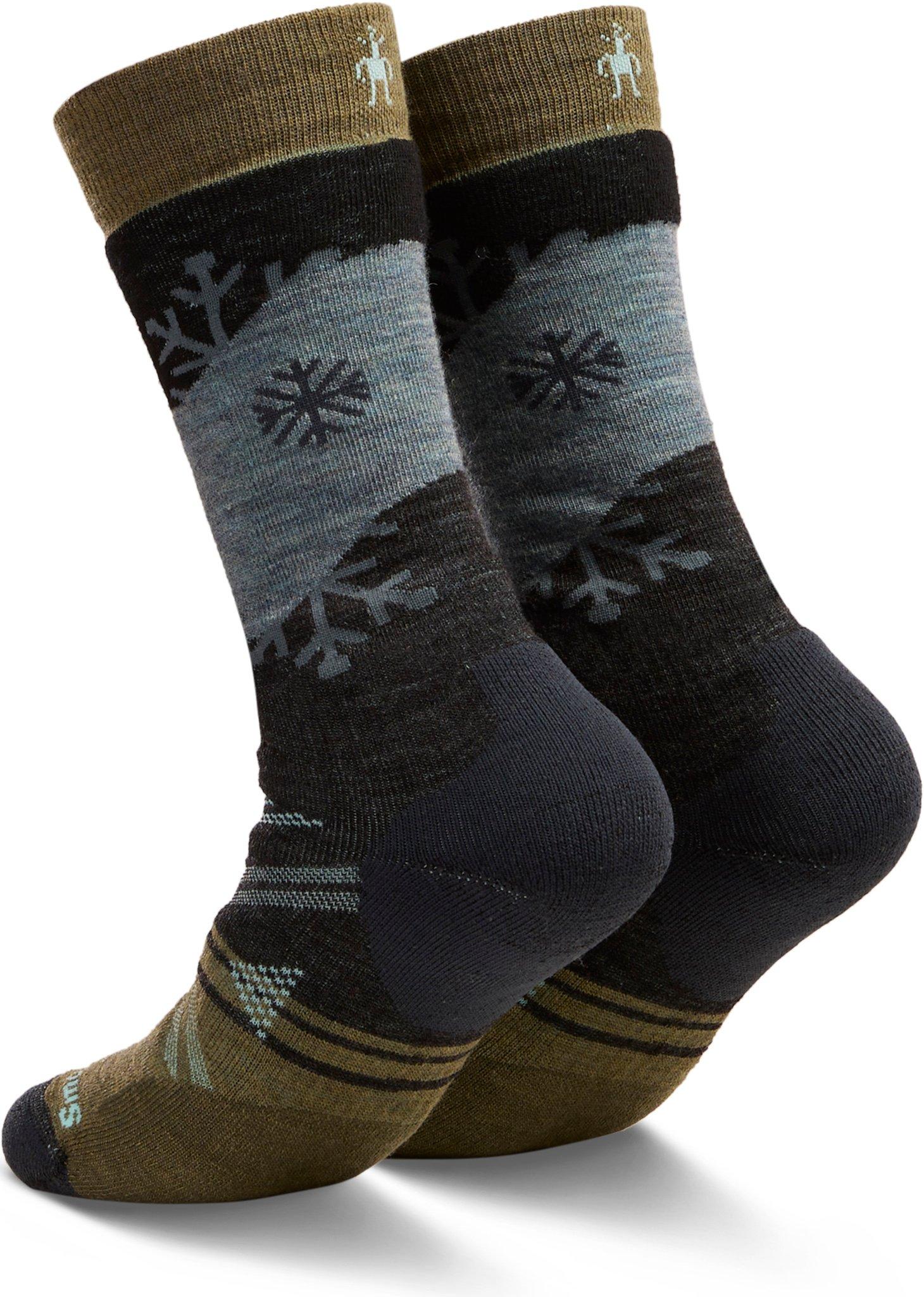 Product gallery image number 2 for product Ski Full Cushion Snowpocalypse Pattern OTC Socks - Women's