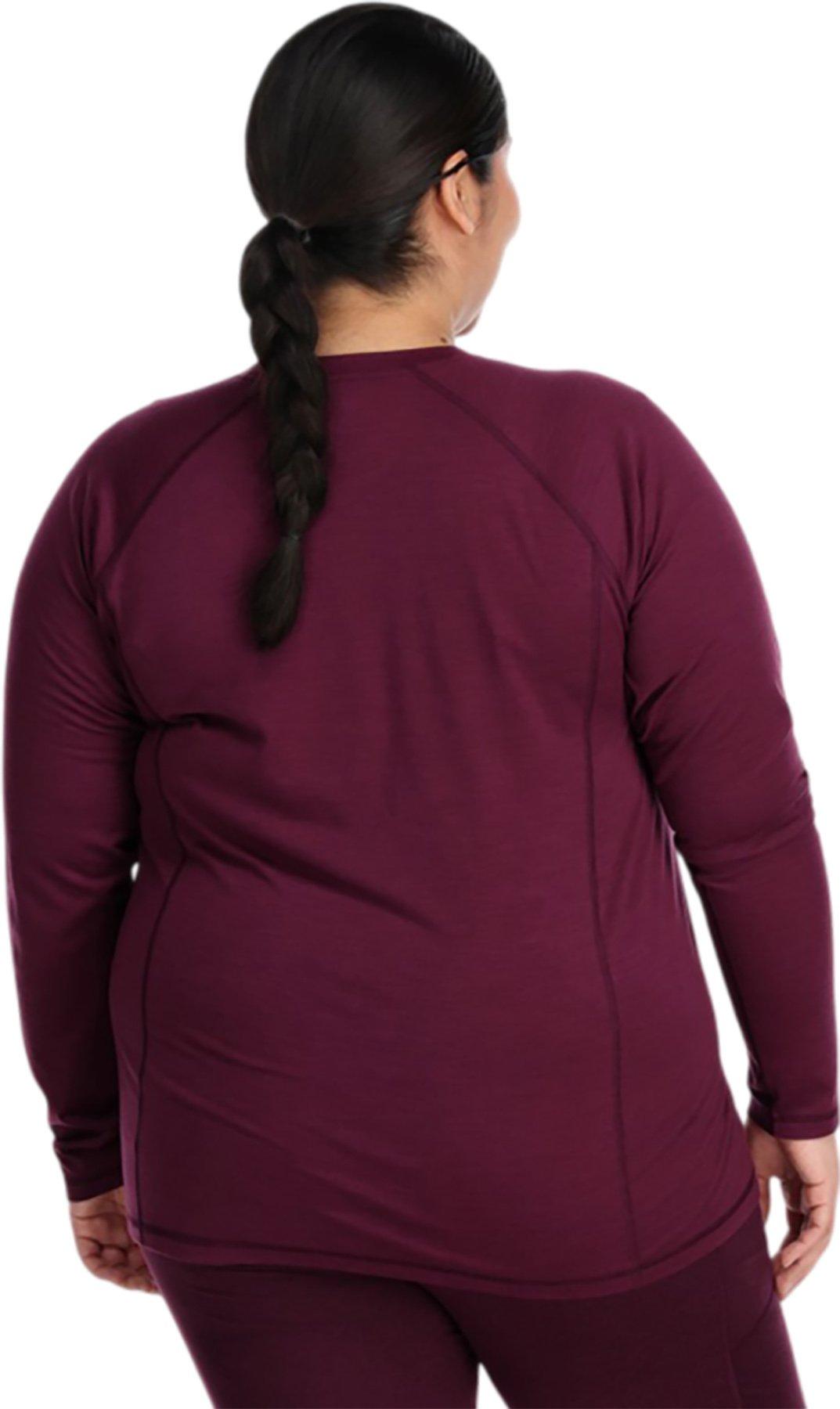 Numéro de l'image de la galerie de produits 2 pour le produit Couche de base pour le haut à col rond grande taille Alpine Onset Merino 150 - Femme