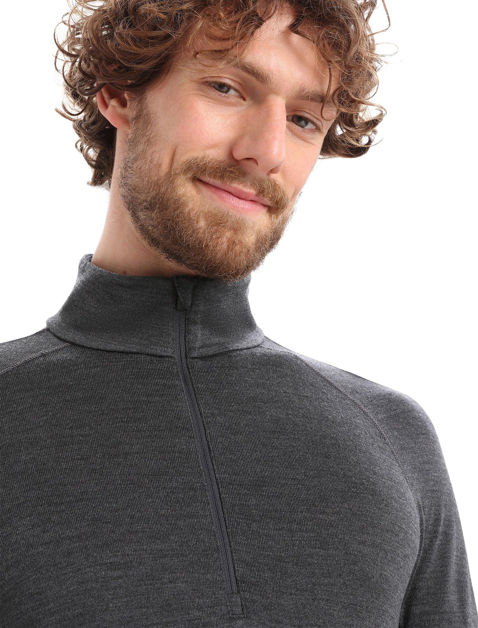 Product gallery image number 4 for product 260 ZoneKnit Merino Long Sleeve Half-Zip Thermal Top - Men's