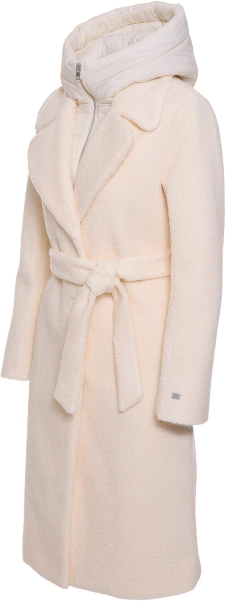 Product gallery image number 6 for product Monique Semi-Fitted Wool Blend Sherpa Coat with Bib and Hood - Women's