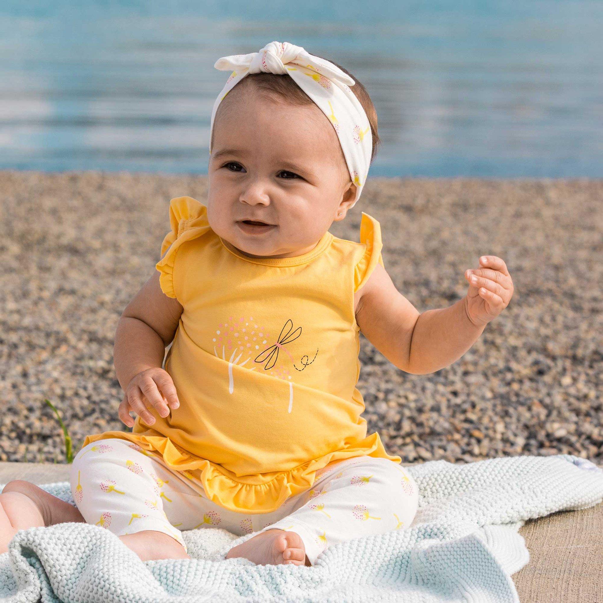 Product gallery image number 4 for product Organic Cotton Top and Legging Set - Baby Girls