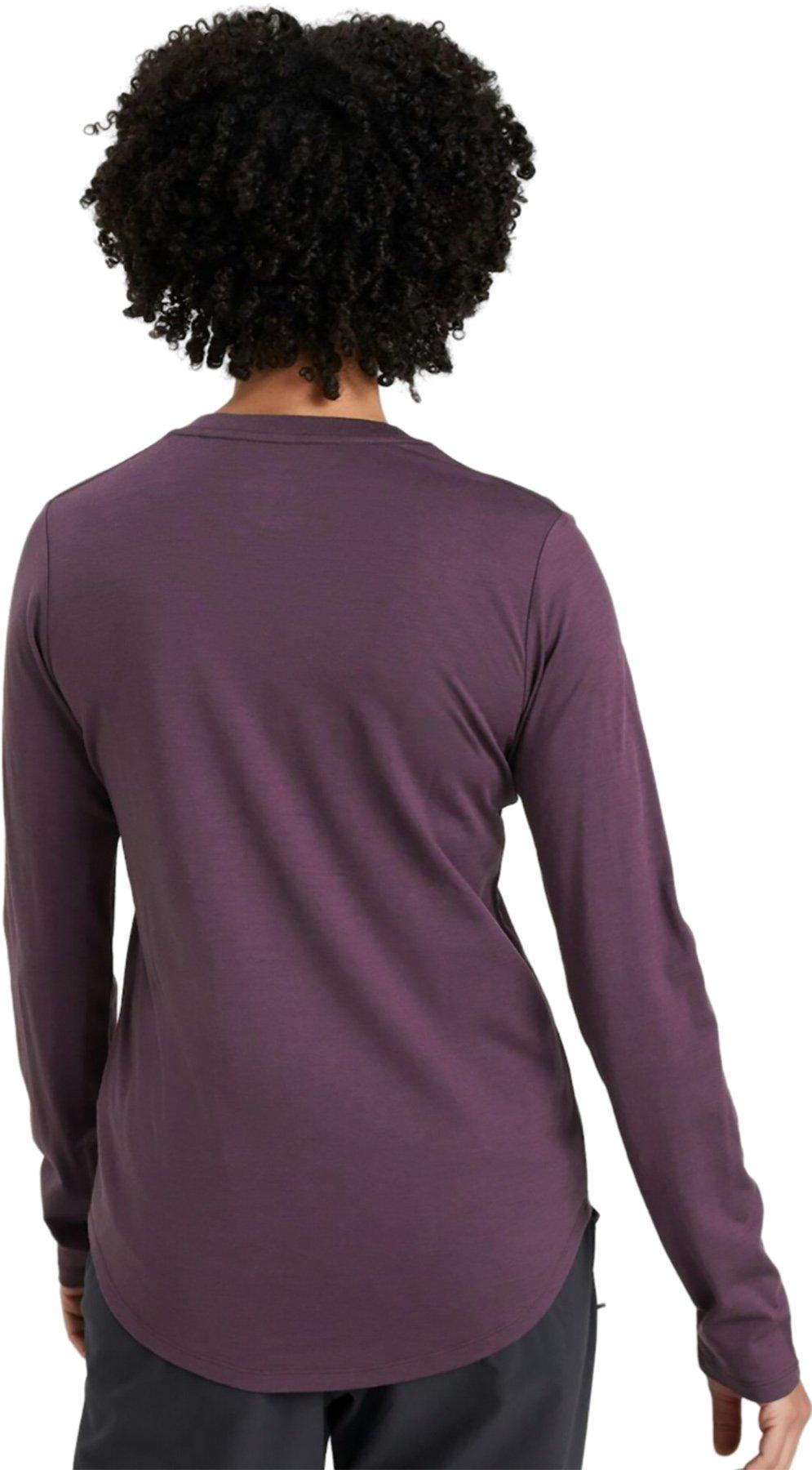 Product gallery image number 3 for product 100% Merino Long Sleeve V-Top - Women's