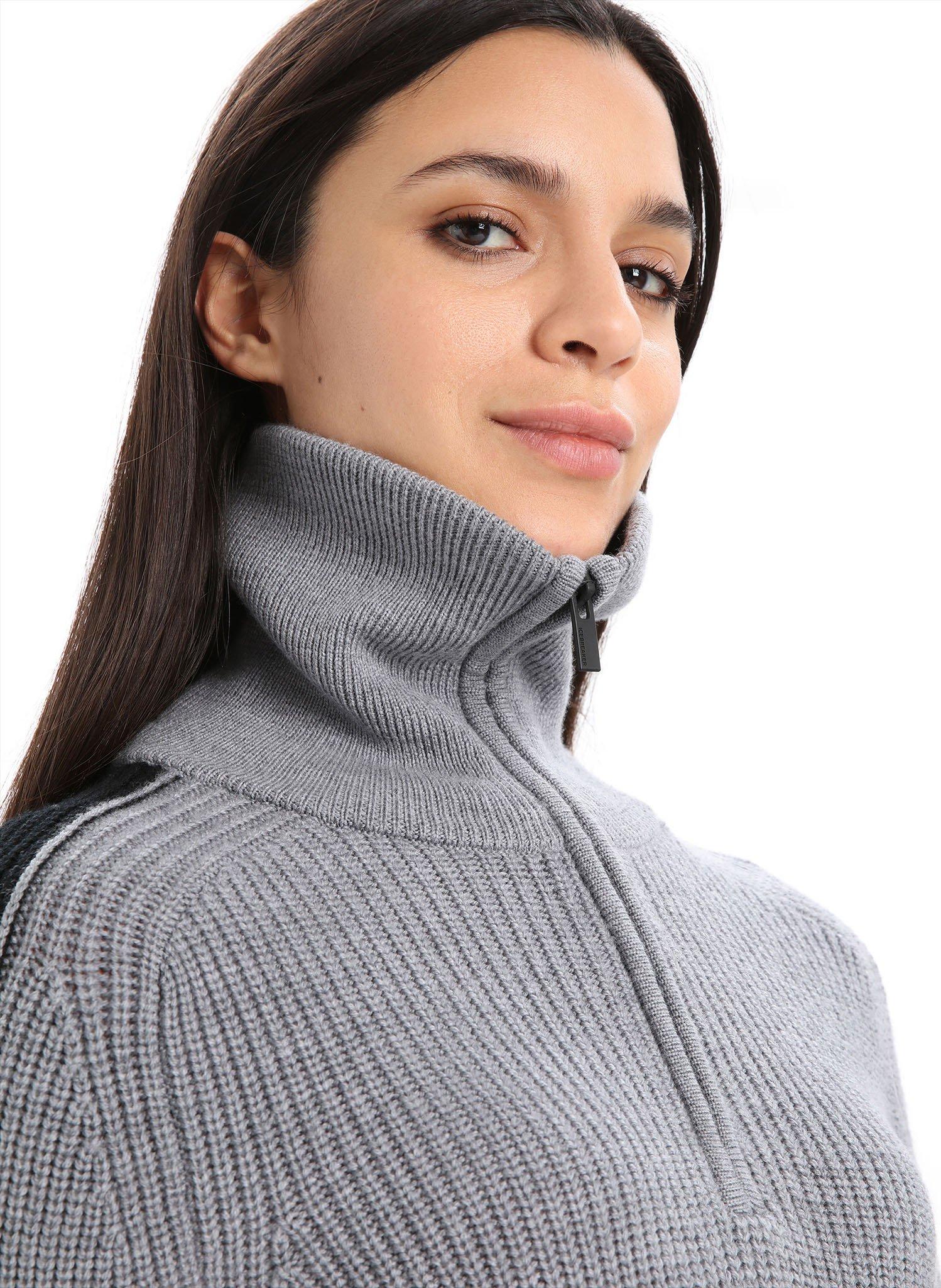 Product gallery image number 4 for product Lodge Merino Long Sleeve Half-Zip Sweater - Women's