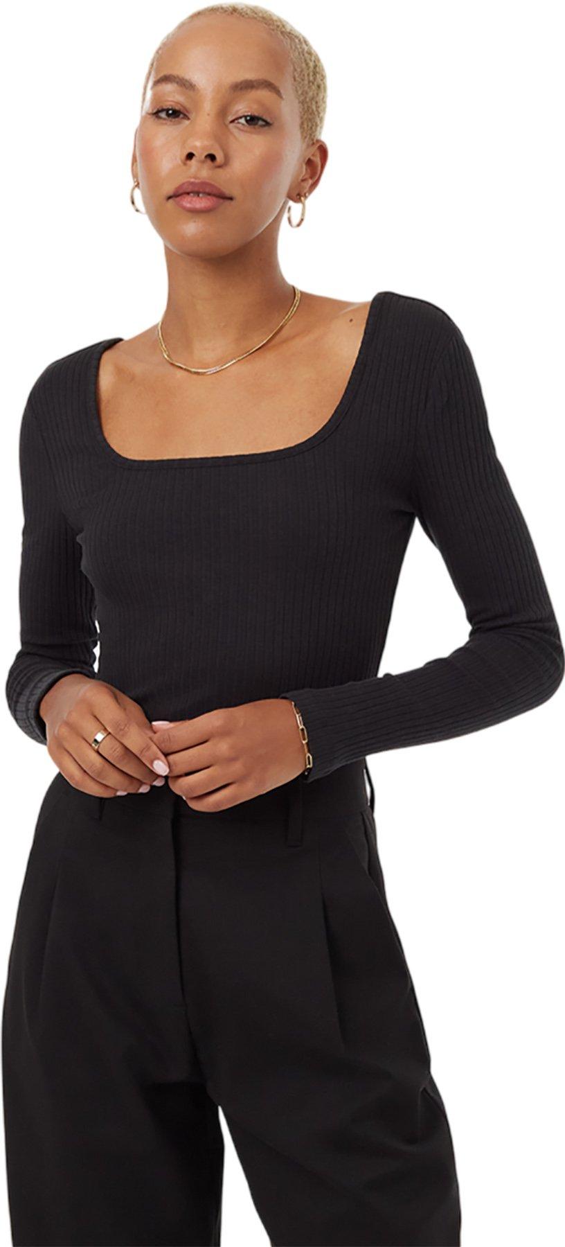 Product image for Rib Box Neck Longsleeve Top - Women's