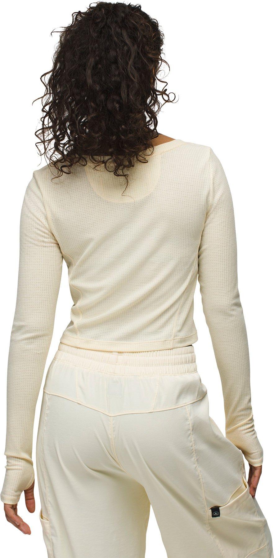 Product gallery image number 4 for product Send Off Long Sleeve Waffle Knit Top - Women's