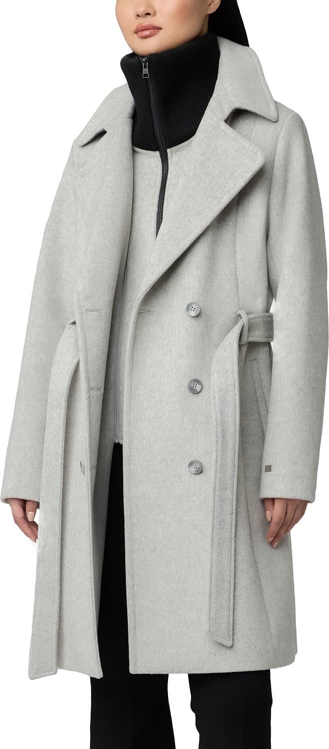 Product image for Fabianne-C Semi-Fitted Classic Wool Coat with Removable Bib - Women's