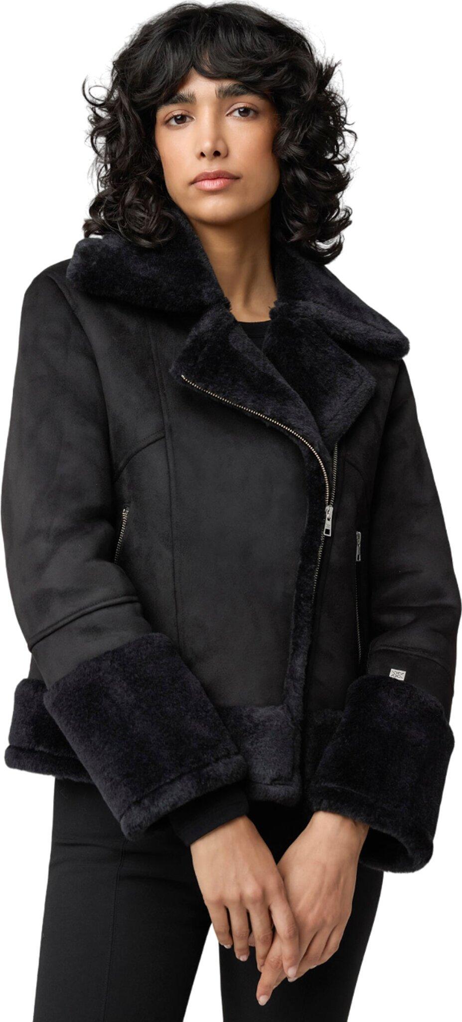 Product image for Phoebe Relaxed-Fit Luxe Faux Sherpa Biker Jacket - Women's