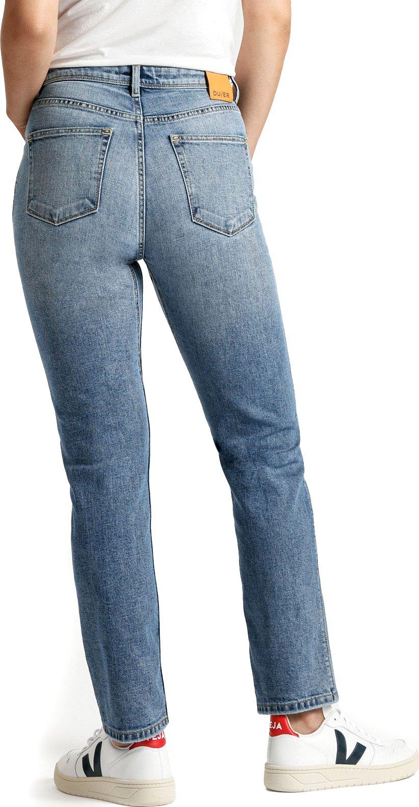 Numéro de l'image de la galerie de produits 4 pour le produit Pantalon de performance d'épaisseur moyenne en denim taille haute coupe droite - Femme