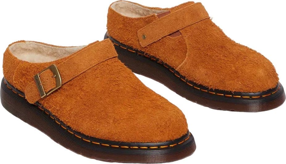 Product gallery image number 4 for product Isham Faux Shearling Lined Suede Mules - Unisex