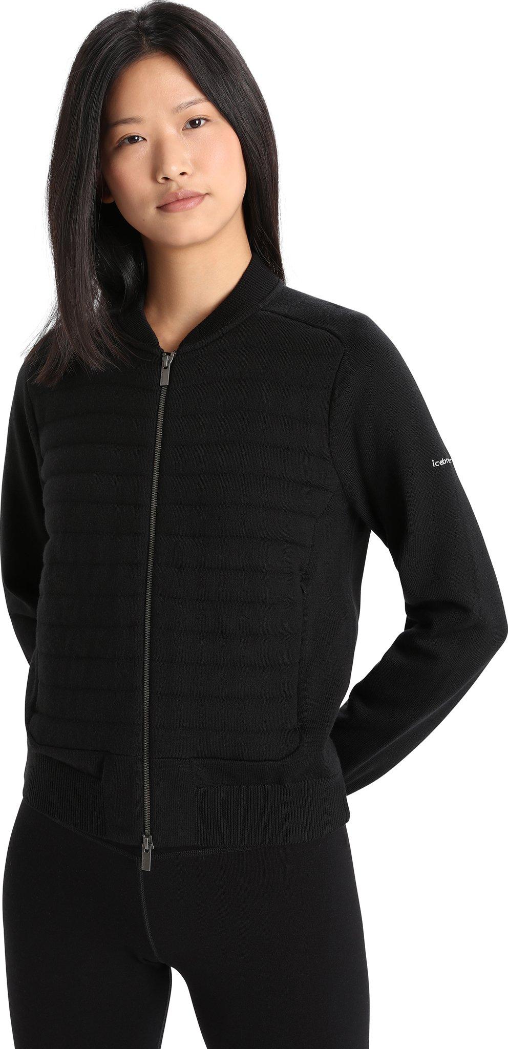 Product gallery image number 4 for product City Label ZoneKnit Merino Insulated Knit Bomber Sweater - Women's 