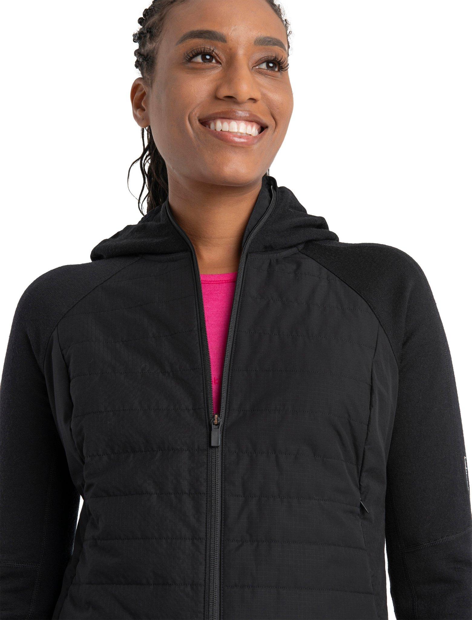 Product gallery image number 5 for product Quantum Merino Hybrid Long Sleeve Zip Hoodie - Women's