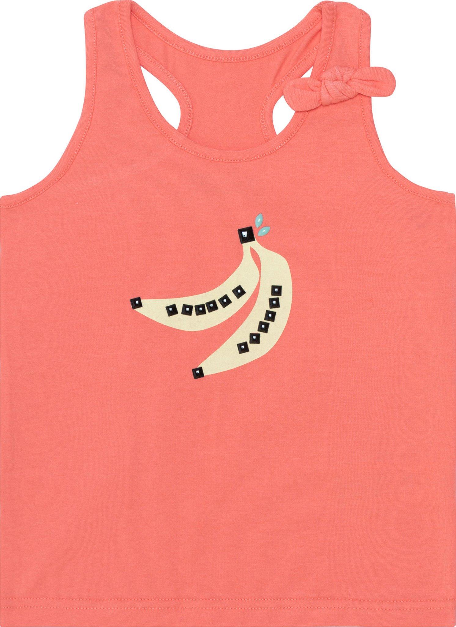 Image de produit pour Camisole avec imprimé graphique et nœud en coton biologique - Petite Fille