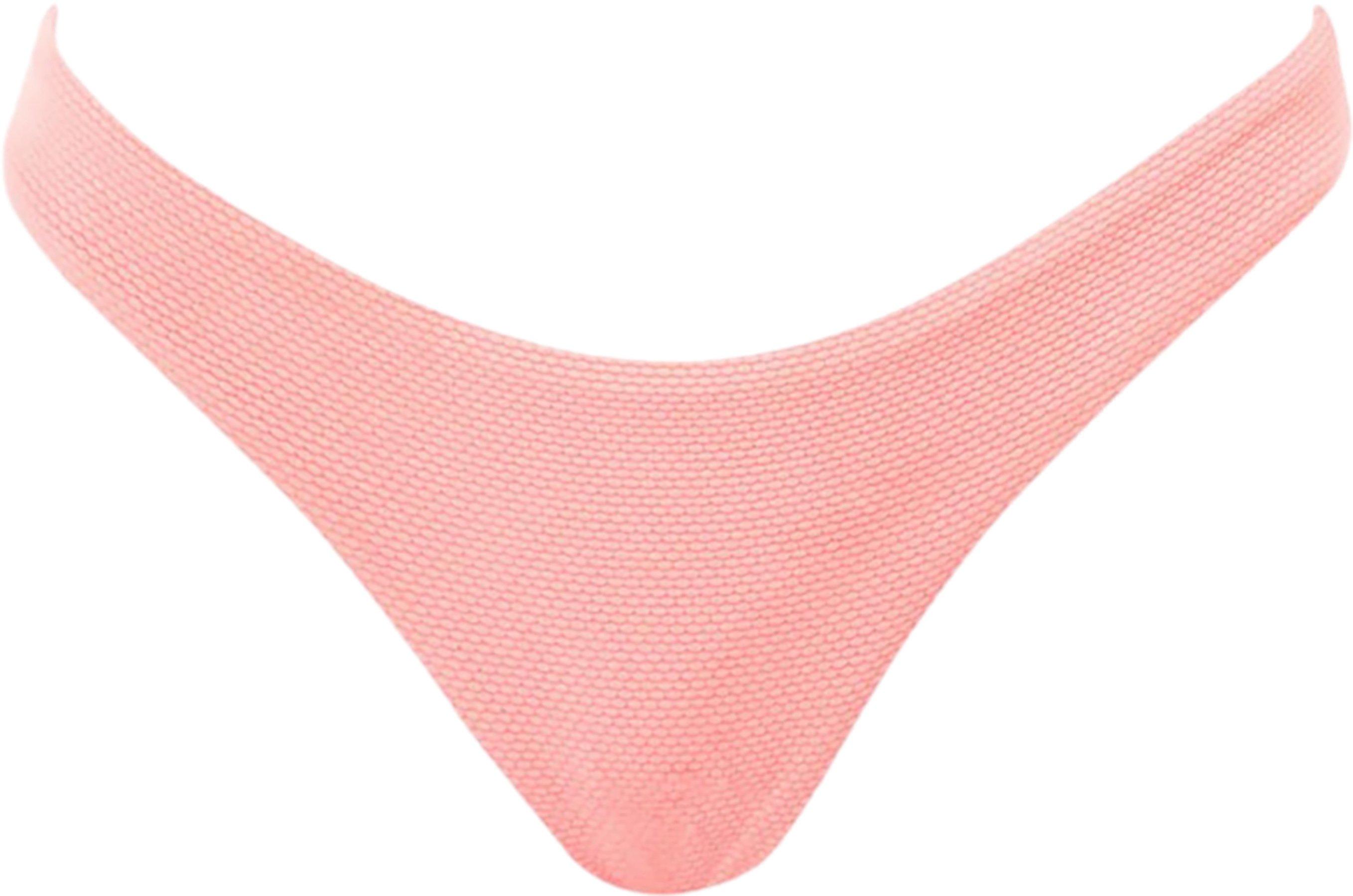 Product image for Flirt Coral Salmon Thin Side Bikini Bottom - Women's