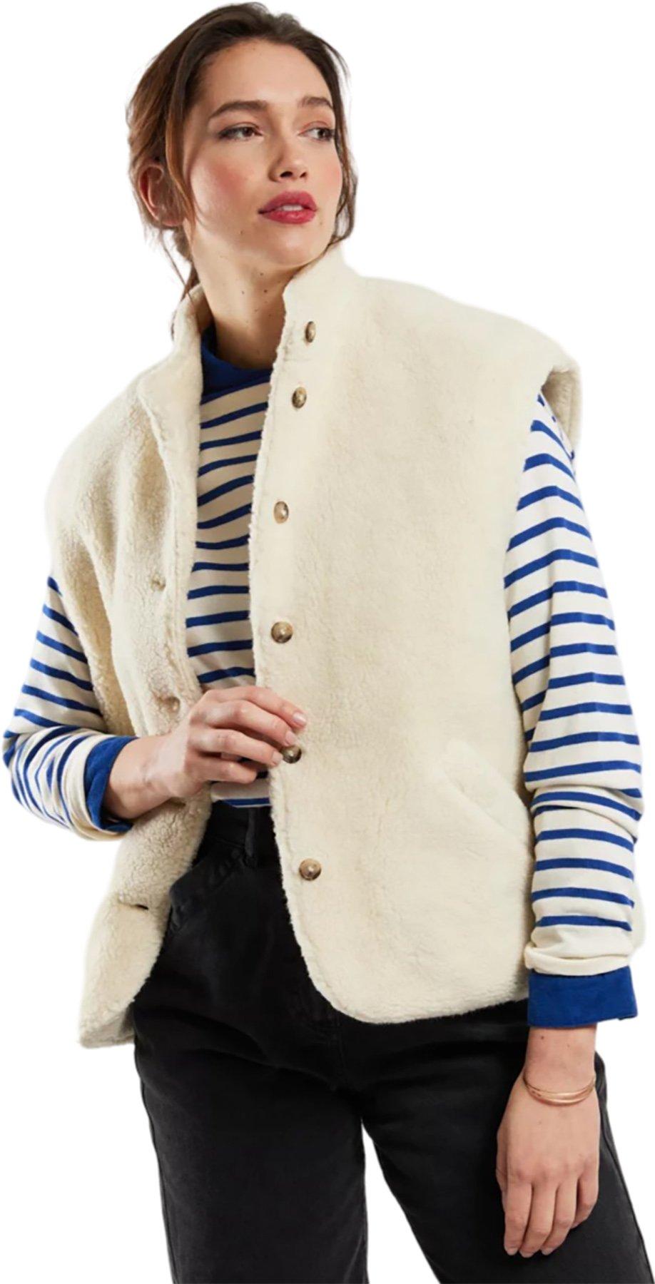 Image de produit pour Manteau sans manches en rason - Femme