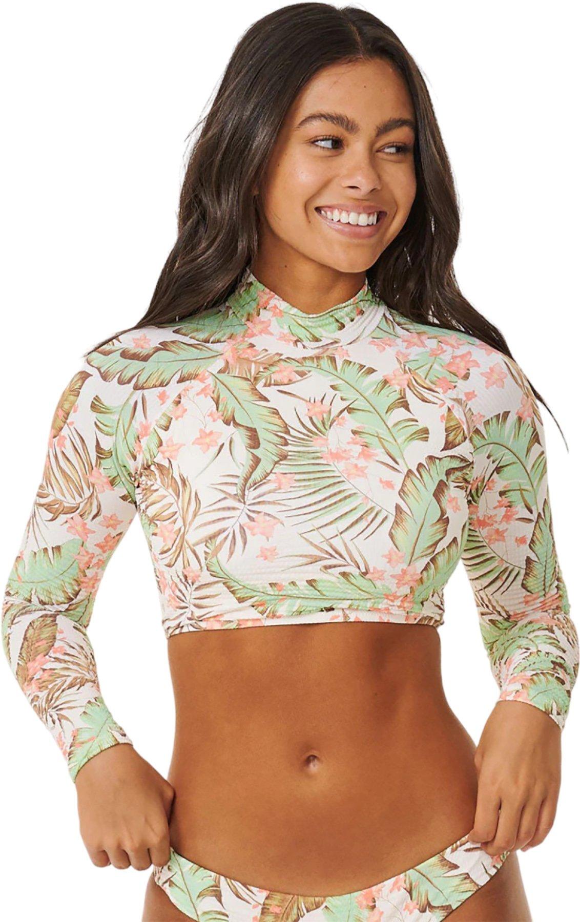 Product gallery image number 1 for product La Quinta Cropped Rashguard Bikini Top - Women's