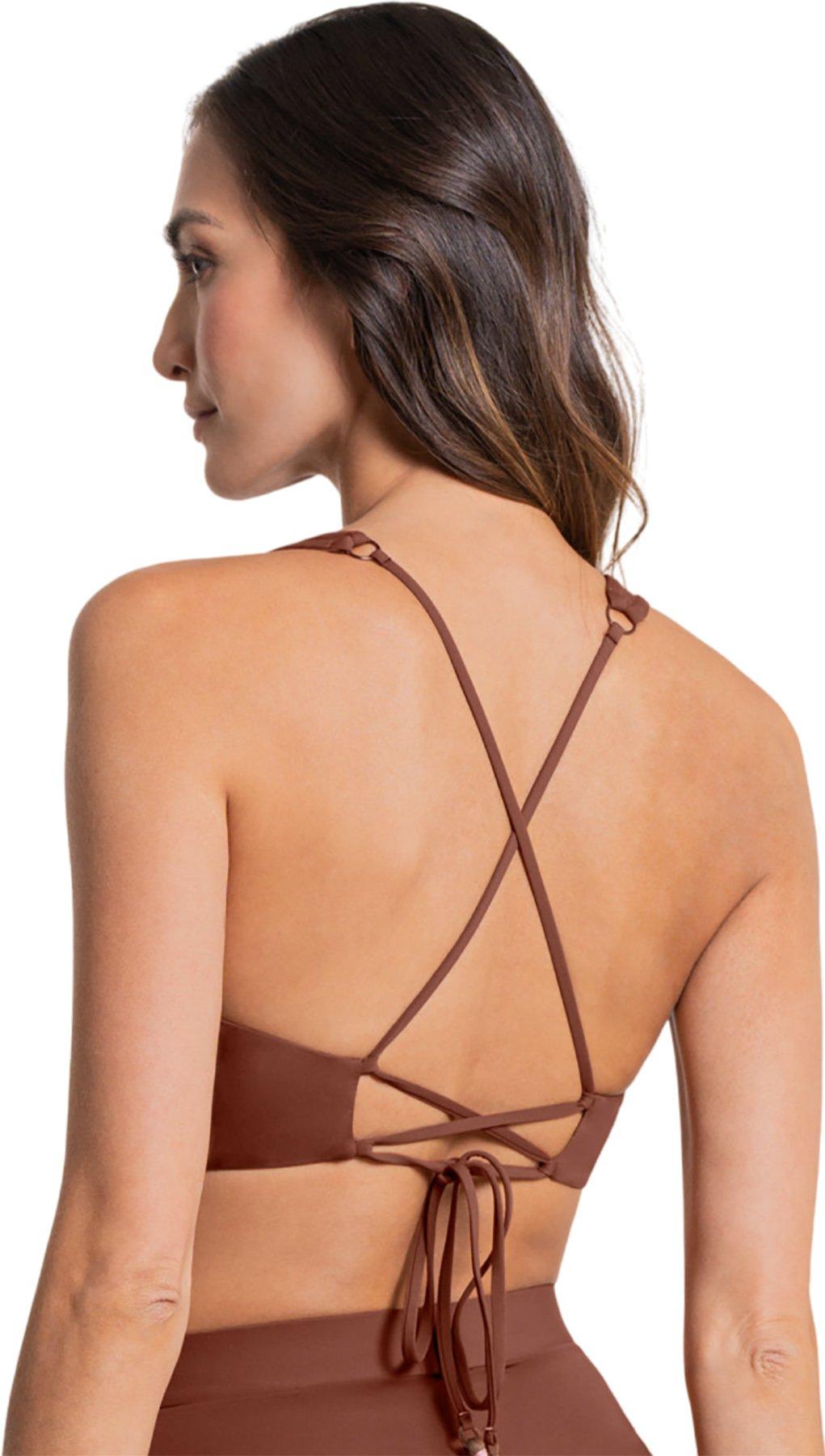 Numéro de l'image de la galerie de produits 3 pour le produit Haut de bikini triangle longue ligne Patri Moccachino - Femme