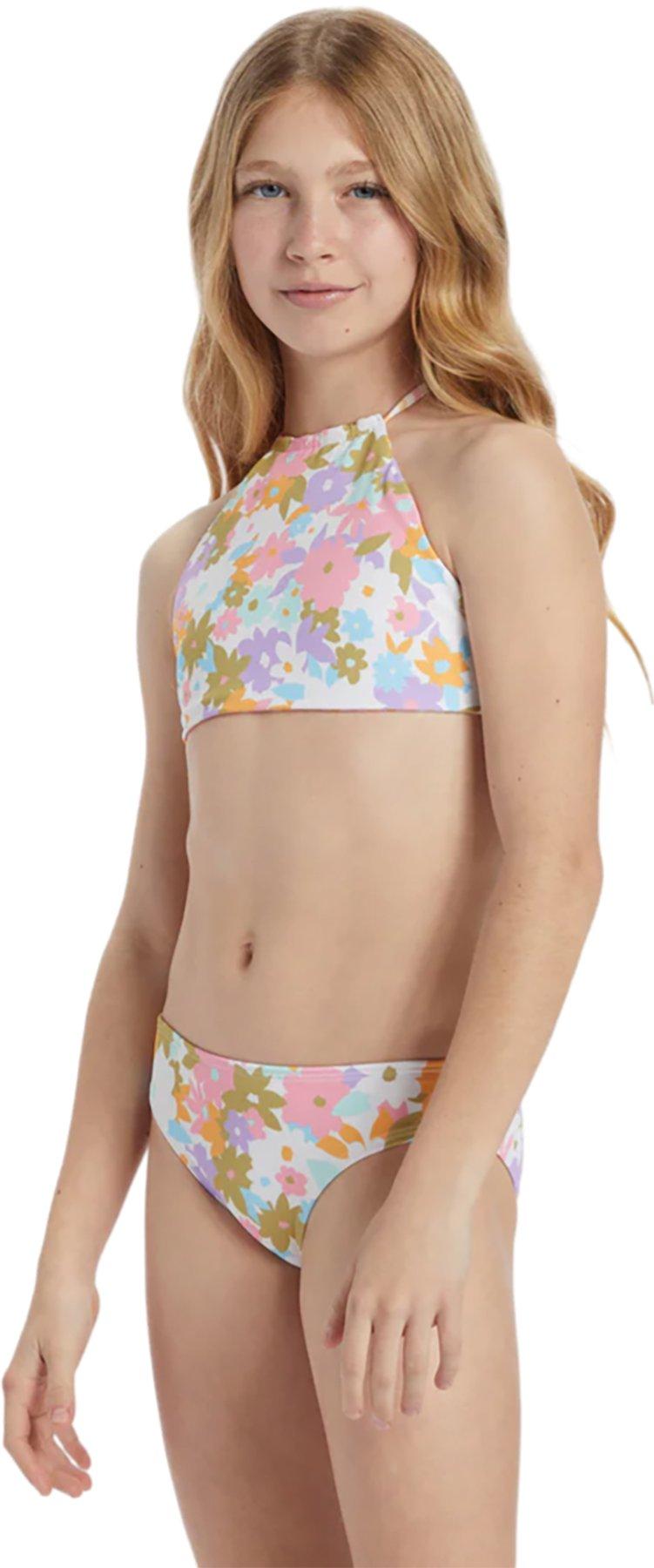 Product gallery image number 2 for product Kissed By The Sun Reversible High Neck Bikini Set - Girls