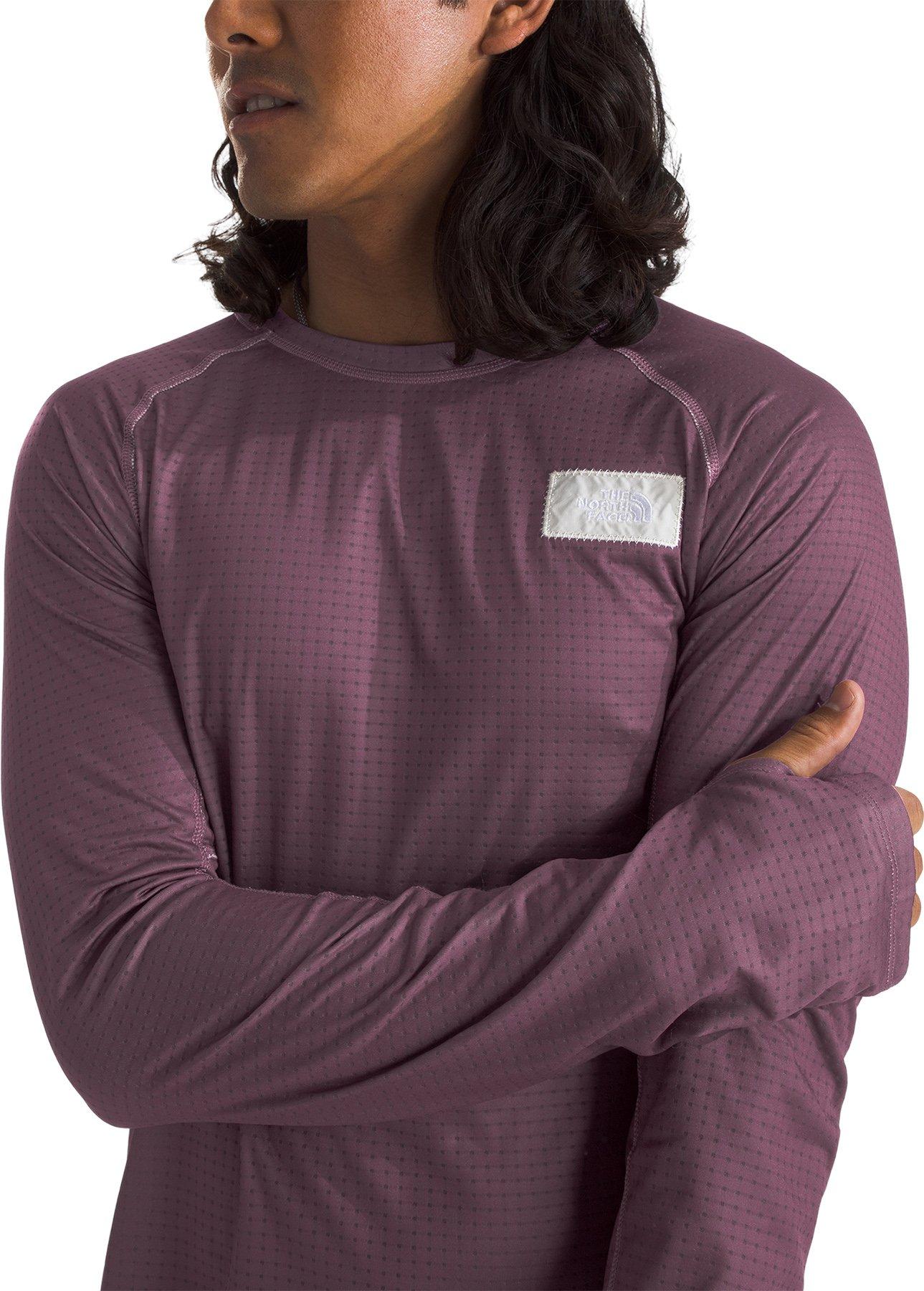 Product gallery image number 3 for product A68A Circular DotKnit Crew Neck Long Sleeve Base Layer Top - Men's