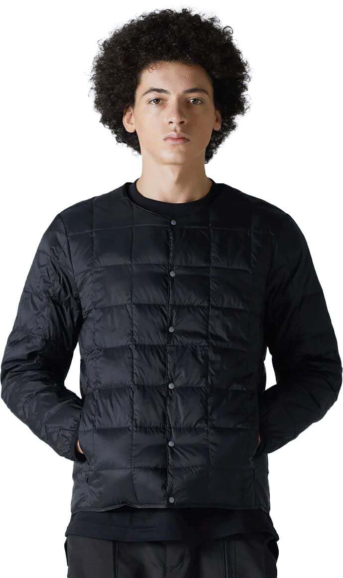 Product gallery image number 1 for product Crew Neck Button Inner Down Jacket - Men’s