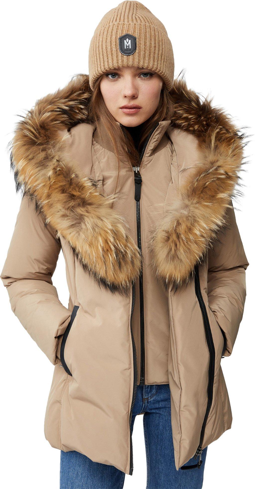 Product gallery image number 2 for product Adali Down Jacket with Natural Fur Signature Mackage Collar - Women's