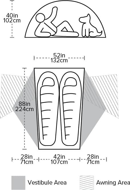 Product gallery image number 3 for product Copper Spur HV UL2 Tent - 2-person