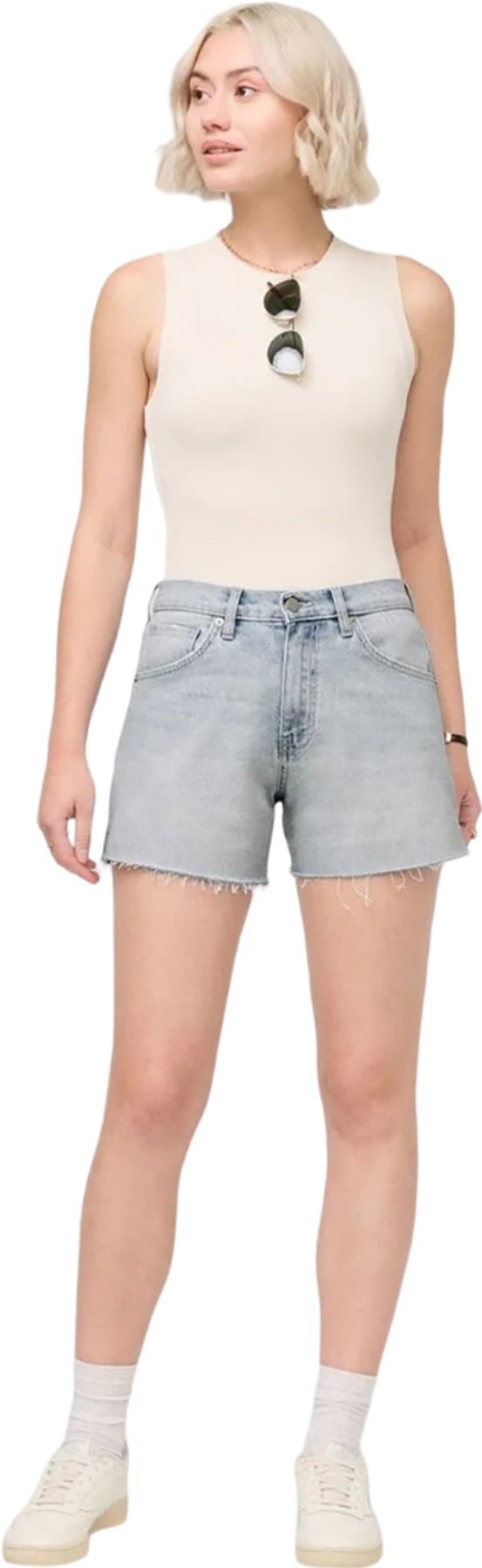 Product gallery image number 3 for product Midweight Denim High Rise Short - Women's