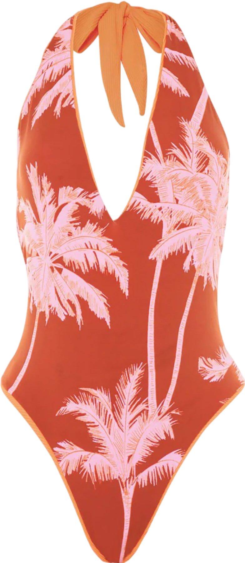 Product gallery image number 3 for product Tica Vibrant Orange Classic One Piece Swimsuit - Women's