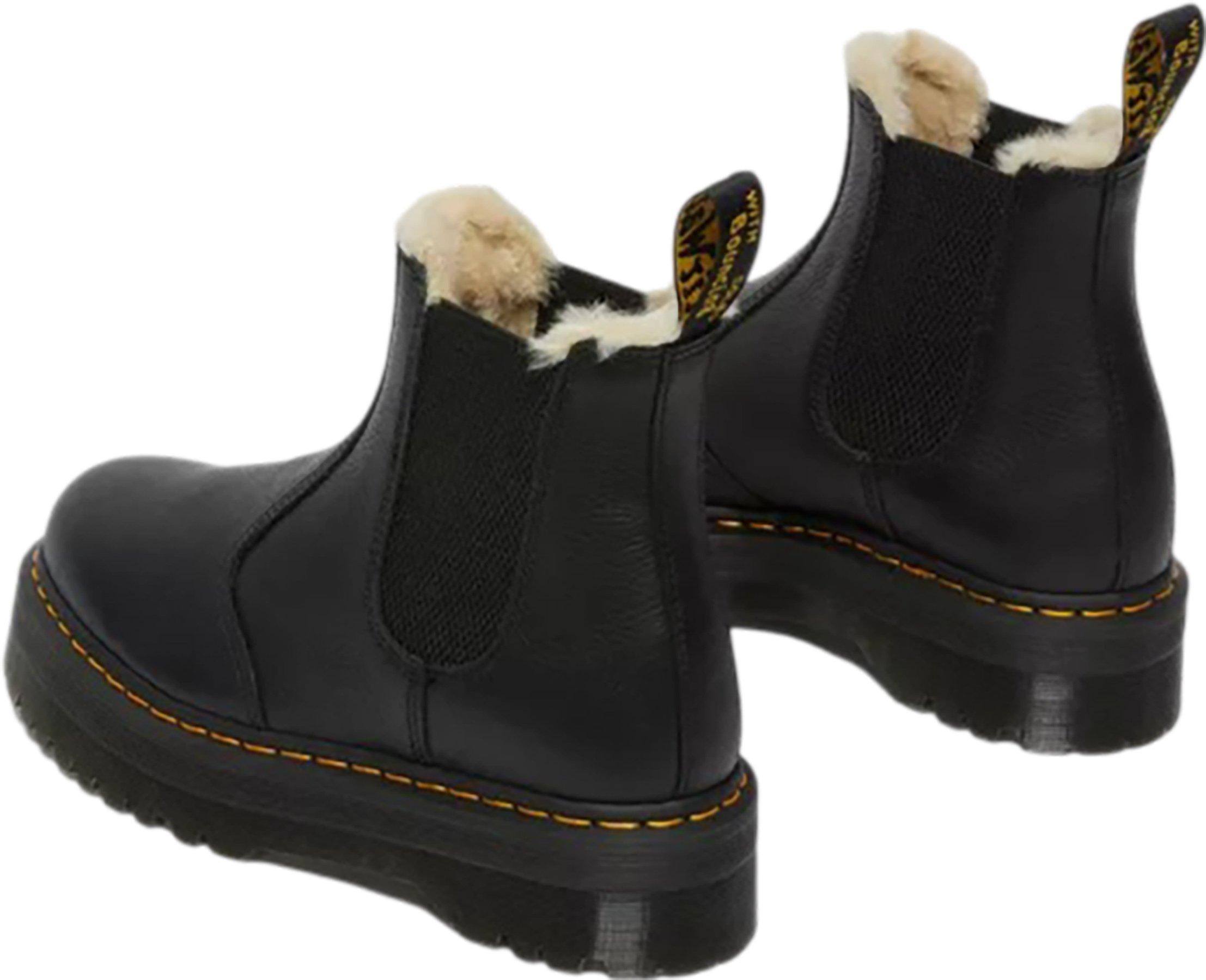 Product gallery image number 3 for product 2976 Faux Fur Lined Platform Chelsea Boots - Unisex