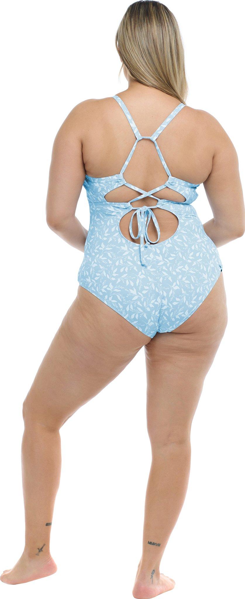 Product gallery image number 2 for product Flowery Skies Sandbar Plus Size One-Piece Swimsuit - Women's