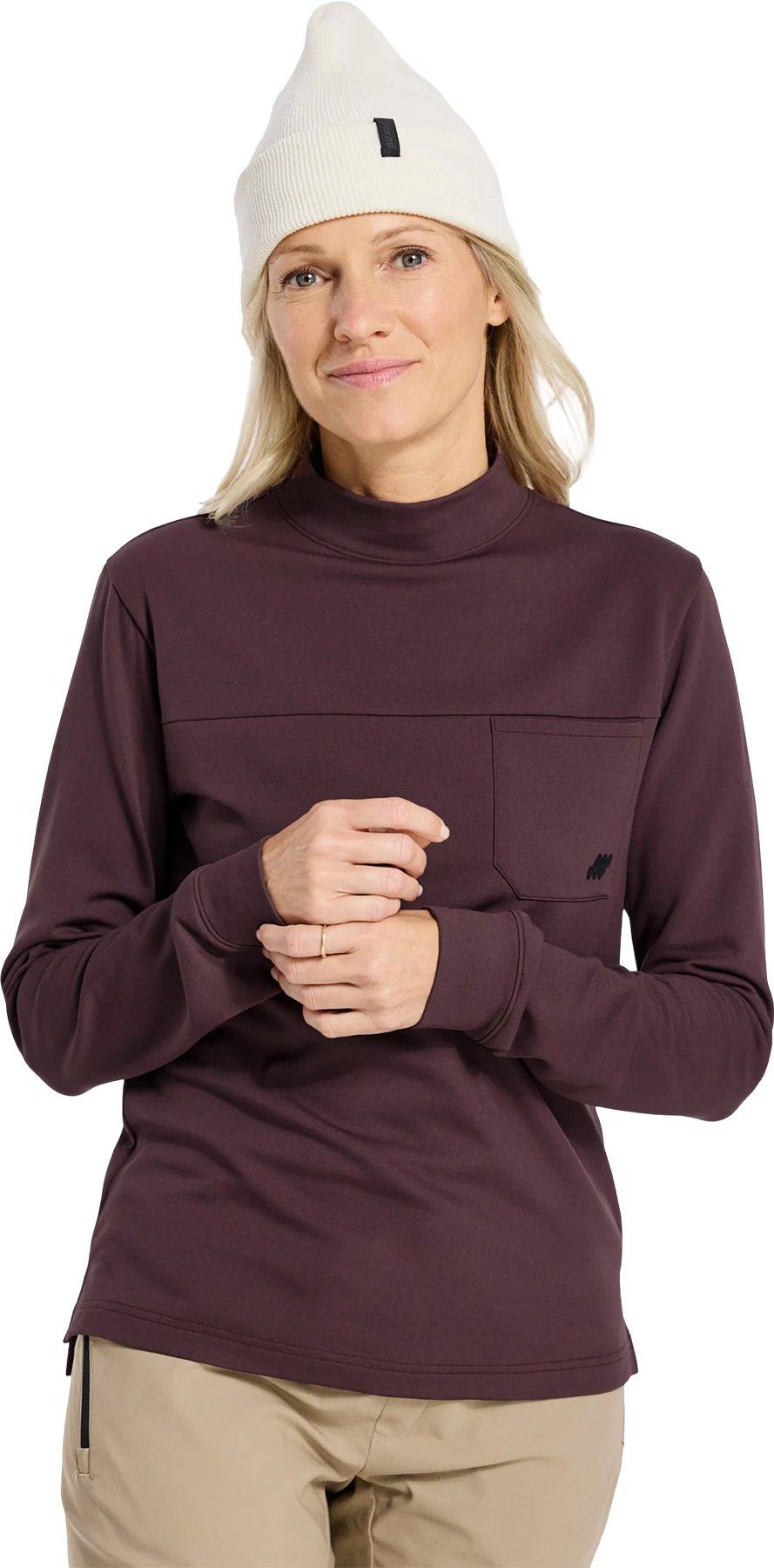 Product gallery image number 3 for product Merino Mock Neck Sweater - Women's