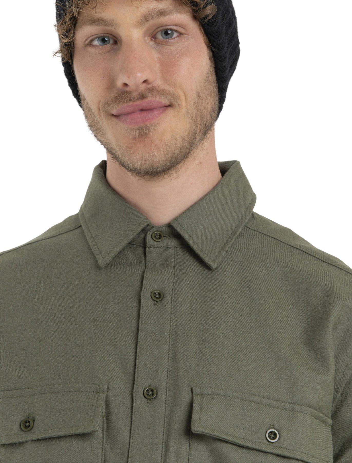 Product gallery image number 3 for product Merino 200 Dawnder Long Sleeve Flannel Shirt - Men's