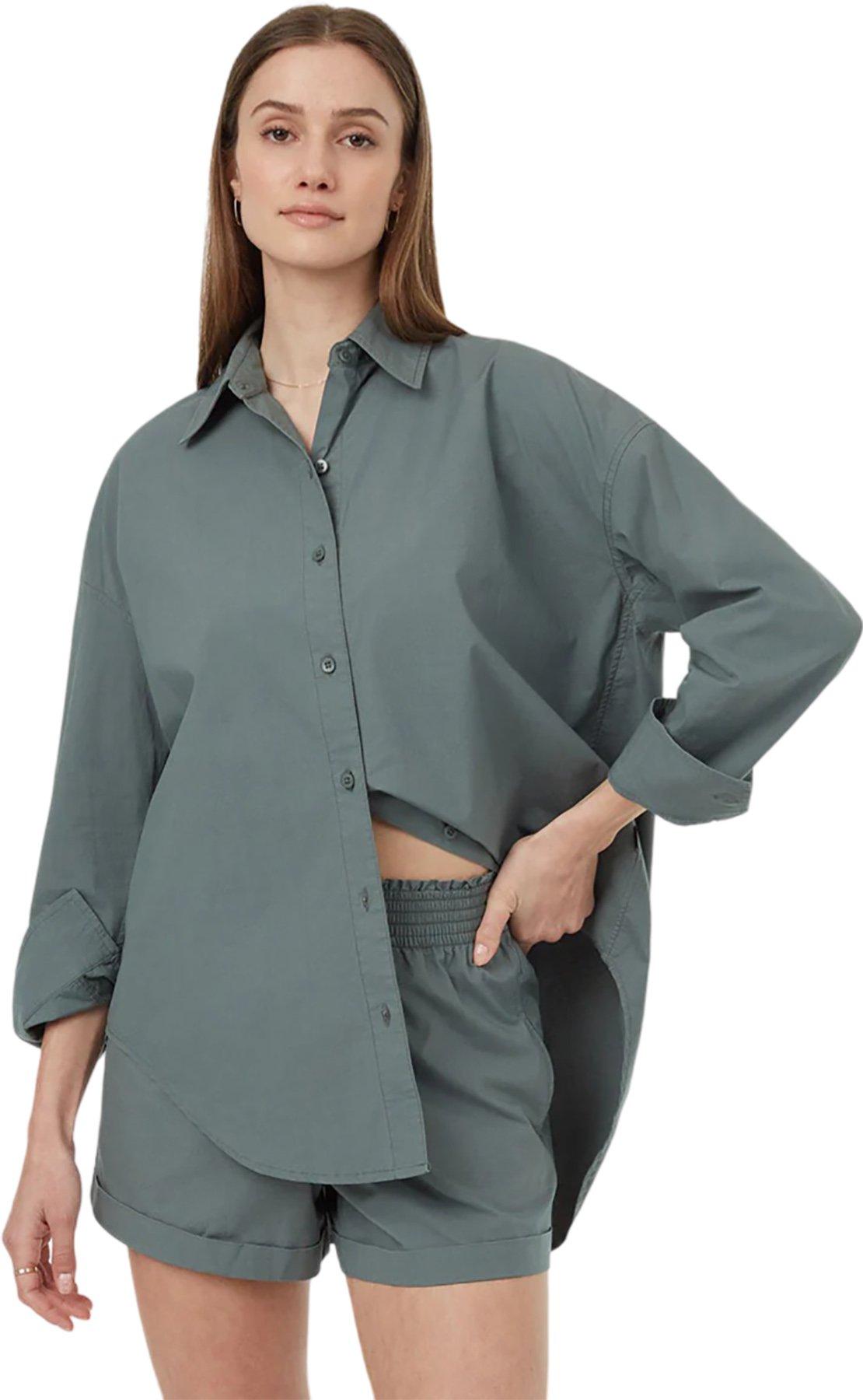 Product gallery image number 2 for product EcoStretch Cotton Oversized Shirt - Women's