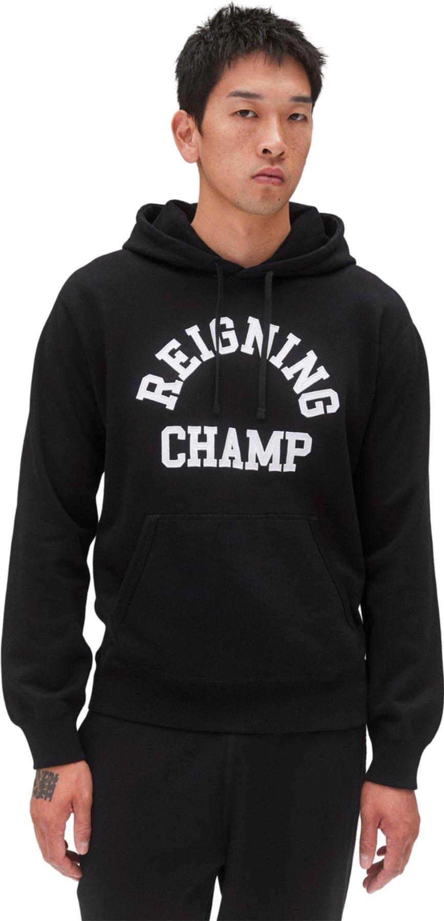 Product gallery image number 3 for product Midweight Terry Arch Logo Hoodie - Men's