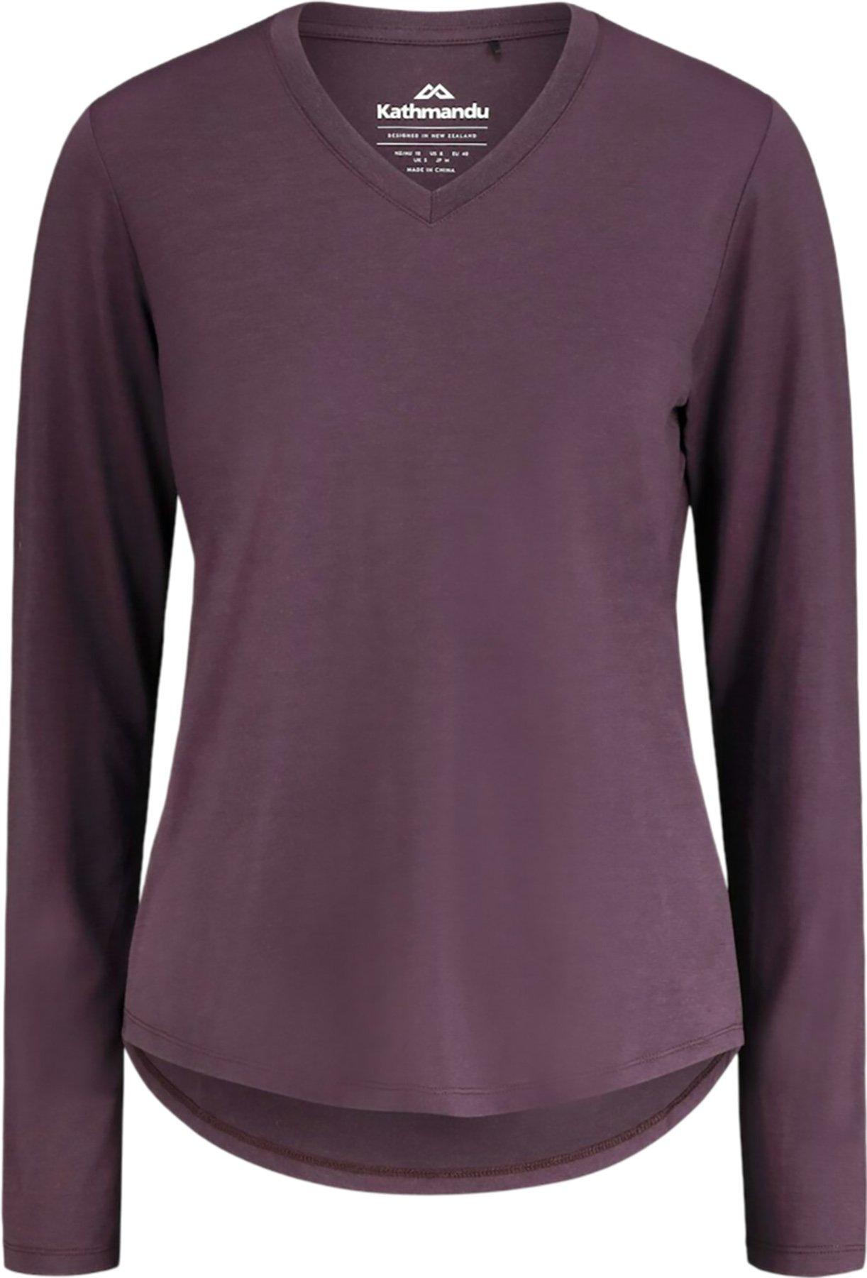 Product image for 100% Merino Long Sleeve V-Top - Women's