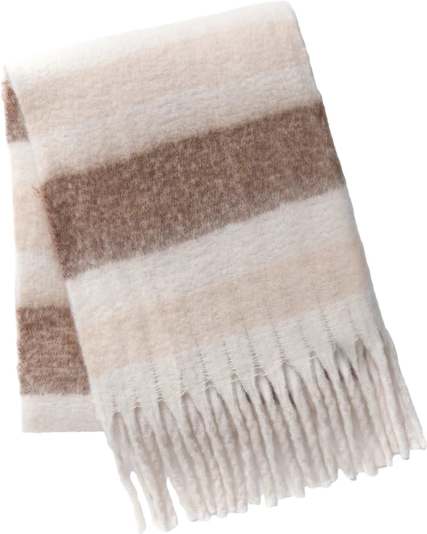 Product image for Cicel Faux Mohair Striped Scarf with Fringed Edge - Women's