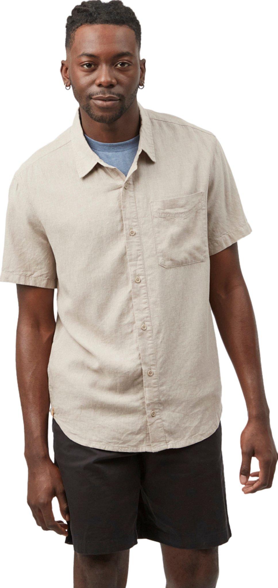 Product gallery image number 1 for product Hemp Button Up Short Sleeve Shirt - Men's