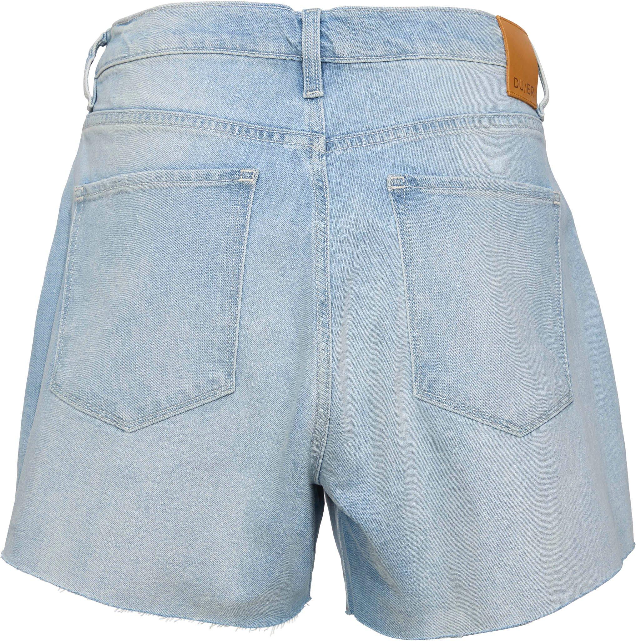 Product gallery image number 3 for product Midweight Performance Denim High Rise A Line Shorts - Women's