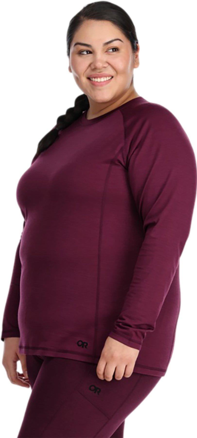 Numéro de l'image de la galerie de produits 4 pour le produit Couche de base pour le haut à col rond grande taille Alpine Onset Merino 150 - Femme