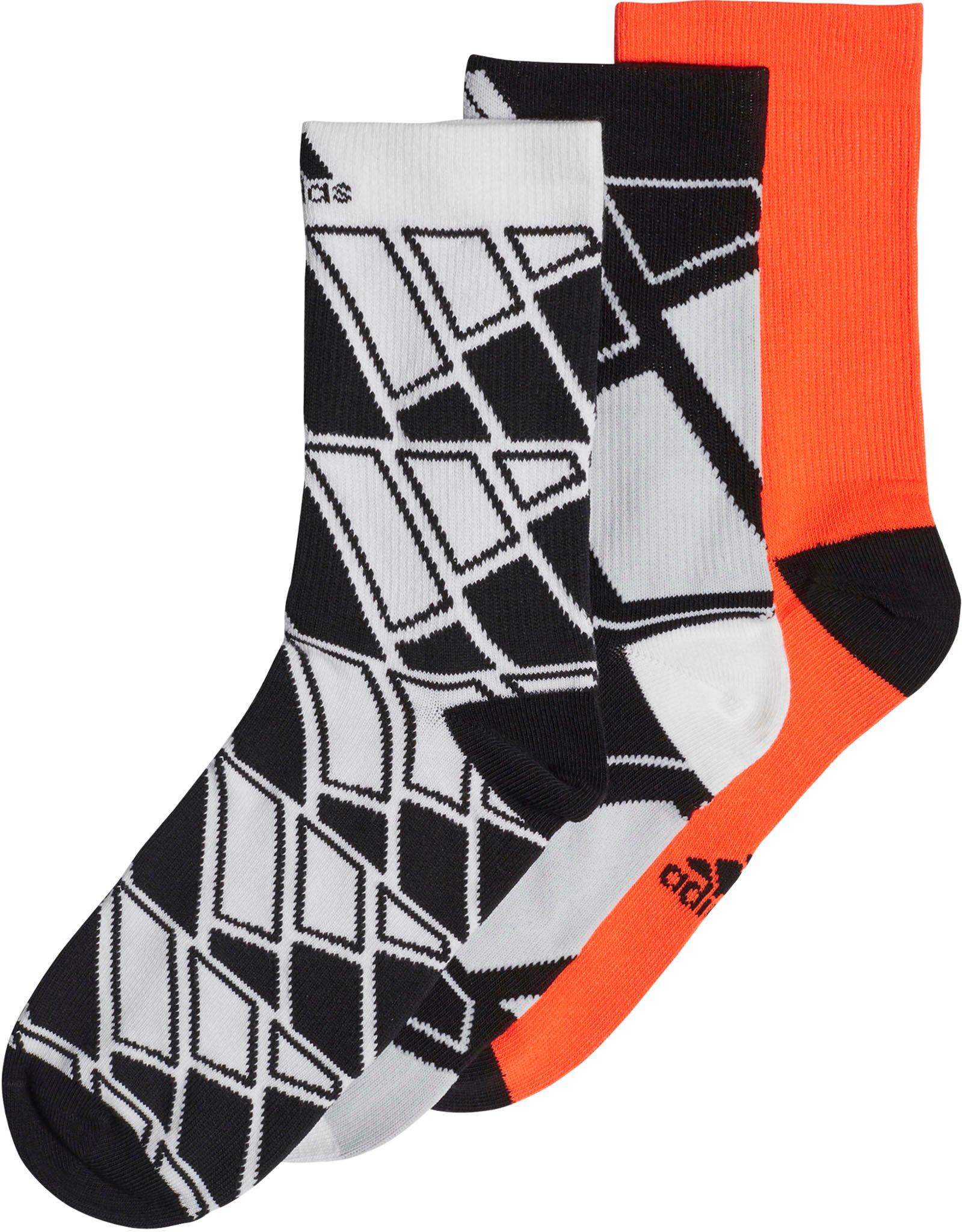 Product gallery image number 1 for product Seasonal Horizontal Link 3 Pairs Crew Socks - Kids